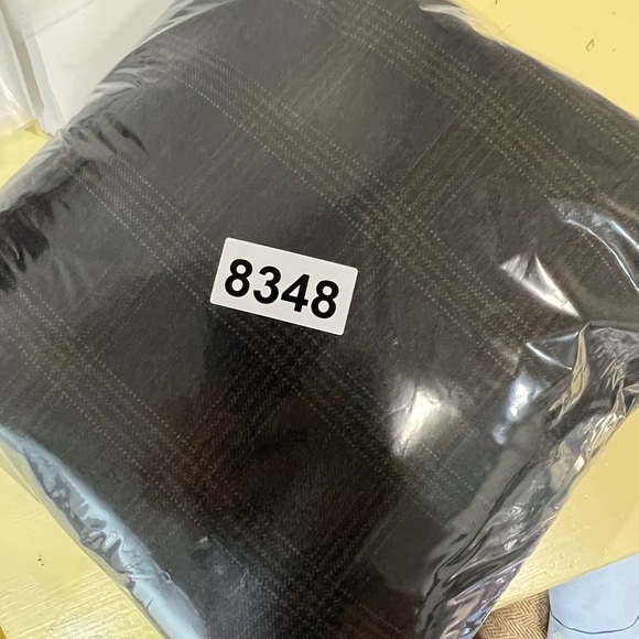 Hart Schaffner Marx HSM Made in USA 48R 100% Wool Brown Checkered Blazer - Picture 11 of 11